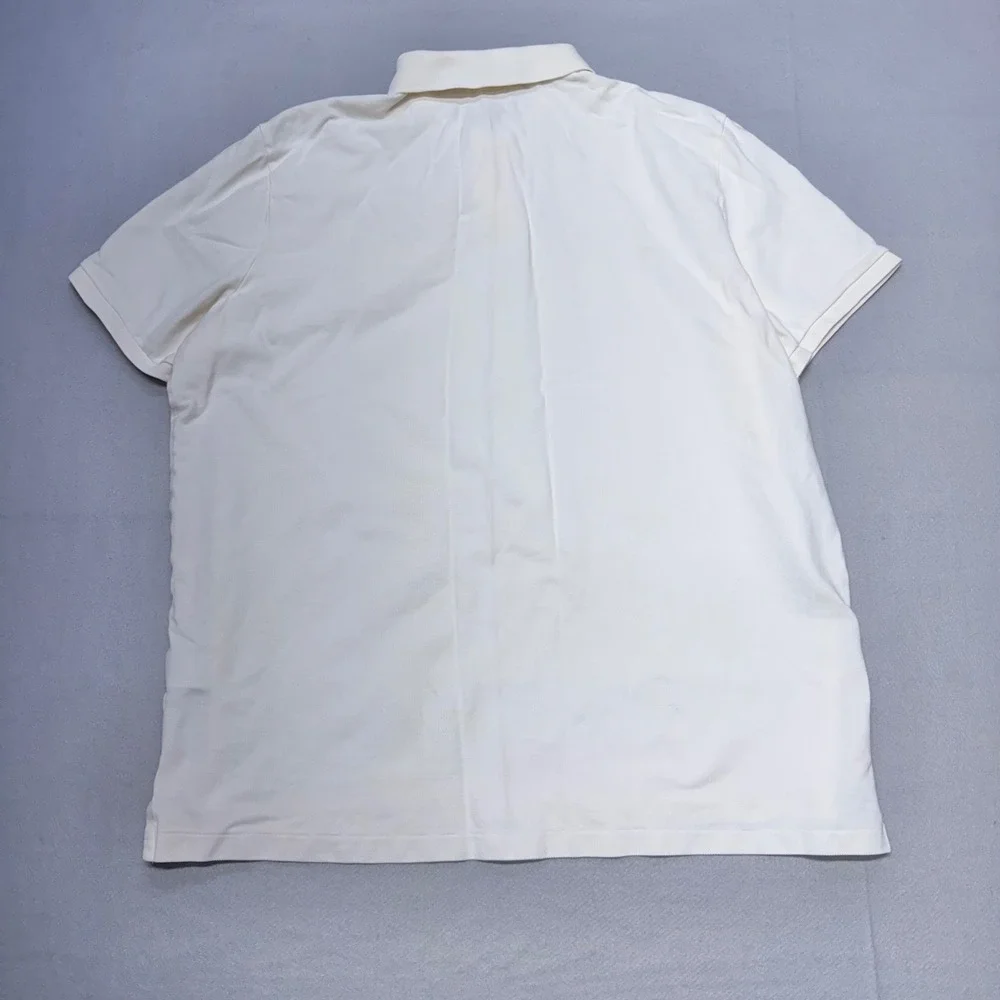 Polo Ralph Lauren Mens XL Cream Big Pony Classic Fit Short Sleeve Polo Shirt
